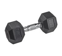 Haltère en caoutchouc HEX Tanga sports Argenté 9 kg