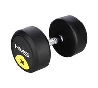 Rosfix Haltère en caoutchouc HG PRO 30 kg Noir Unisexe