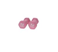 Haltère hexagonal recouverts de néoprène UFE (x2) Rose 2x0,5 kg