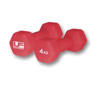 Haltère hexagonal recouverts de néoprène UFE (x2) Rouge 2x4 kg