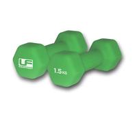 Haltère hexagonal recouverts de néoprène UFE (x2) Vert 2x1,5 kg