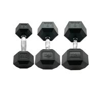 Sveltus Haltère hexagonale Noir 1 kg Ø2,5 cm 21×7×6 cm Unisexe