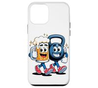 Haltere Kettlebell Bière Ami Fitness Soirée Drôle Coque pour iPhone 12 Mini
