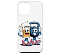 Haltere Kettlebell Bière Ami Fitness Soirée Drôle Coque pour iPhone 12 Pro Max