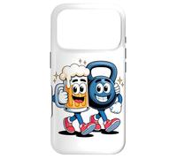 Haltere Kettlebell Bière Ami Fitness Soirée Drôle Coque pour iPhone 17 Pro