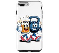 Haltere Kettlebell Bière Ami Fitness Soirée Drôle Coque pour iPhone 7 Plus/8 Plus