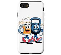 Haltere Kettlebell Bière Ami Fitness Soirée Drôle Coque pour iPhone SE (2020) / 7/8