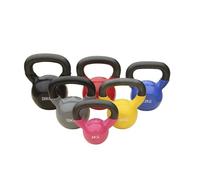 Haltère Kettlebell SPORTIFRANCE - 20kg - Noir - Vinyle - Musculation - Haltérophilie