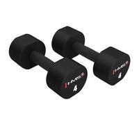 Haltère polyurethane HMS HPT04 (x2) Noir 4x2 kg