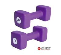 Pure2improve Neoprene Coated Dumbbell 10kg Violet 10 kg