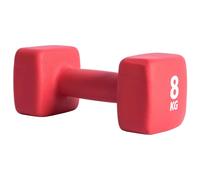 Pure2Improve Haltère enduit de néoprène 8 kg Rouge