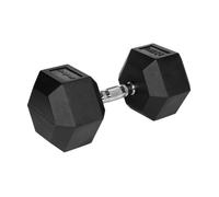 Haltère - REBEL ACTIVE - RBA-2325 - Caoutchouté - 27,5 kg - Noir