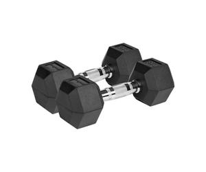 Haltère Rebelle Fonte Caoutchouc HEX 2x6 kg RBA-2325-06