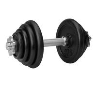 Haltère réglable en acier Avento Noir 15 kg Unisex