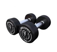 Haltère rond en caoutchouc