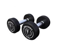 Haltère rond en caoutchouc