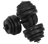 Haltères 14 pcs 20 kg Poids Barres Disques Fitness Musculation Biceps vidaXL