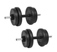 Haltères 14 pcs 20 kg Poids Barres Disques Fitness Musculation Biceps vidaXL