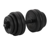 Haltères 14 pcs 20 kg Poids Barres Disques Fitness Musculation Biceps vidaXL