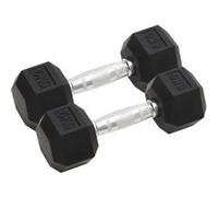 Haltères 2 pcs 12 kg Fonte, ensemble d'haltères, haltère hexagonal, plaque de poids, barre de poids, poids libre
