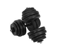 vidaXL Kit d'haltères 30 kg - lot de 2