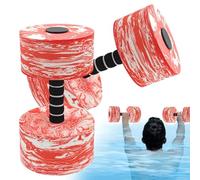 Haltères aquatiques - Haltères d'entraînement en mousse avec flottabilité, poids de résistance aérobique pour piscine, équipement hydrofitness à faible , entraînement de force aqua-thérapie à