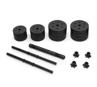 Haltères avec charge réglable 30 kg pour la musculation set 2x15 kg plaques barre