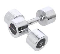 Haltères De Fitness Chromés 2x6 Kg - Hms - Chd06 Multicolore