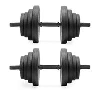 Haltères De Musculation - Actiget - 2x10 Kg - Réglables - Compact - Confortable Multicolore