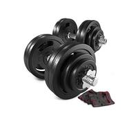 Haltères de musculation en fonte Hop-Sport 2x30 kg avec barres de 40 cm et disques en fonte