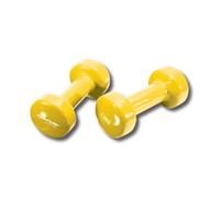 Haltères de musculation TUNTURI - Lot de 2 - Vynil - 1,5 kg - Jaune