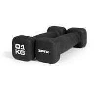 Haltères en néoprène ZIPRO - le compagnon parfait pour un entraînement à domicile efficace, un maniement sûr et un développement musculaire ciblé 2x1kg