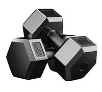 Haltères, Ensemble d'haltères, ensemble de poids, 2 pièces, haltères hexagonales for exercices, entraînement, perte, sport(20kg(10kg*2))