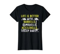Haltères haltères Kettlebells - Barres de Triceps - Fitness T-Shirt Graphique avec Valeur