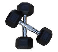 Haltères Héxagonaux en caoutchouc Body-Solid HEXRU - 47.5