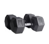 Haltères hexagonaux en caoutchouc Ruster (paire) - 35kg