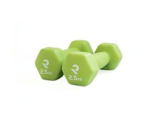 Haltères hexagonaux en néoprène Ruster (paire) - 2.5kg