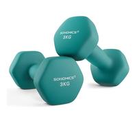 Haltères hexagonaux SONGMICS - Lot de 2 x 3 kg - Vinyle de qualité inodore