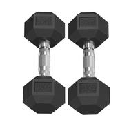 Haltères Musculation Lot de 2 Kit Haltères Hexagonaux en Fonte 2 x 8 kg 29 8 x 12 4 x 10 7 cm Noir