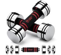 Haltères Réglables 2,5kg Lot de 2 (1,5 kg/2 kg/2,5 kg) - Haltère Musculation en Acier avec Poignée Recouverte de Mousse - Compact - pour Maison Gym (2 × 2.5 kg)