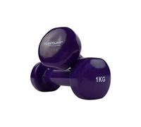 haltères vinyle 2 x 1 kg violet