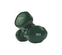 haltères vinyle 2 x 2 kg vert
