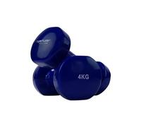 haltères vinyle 2 x 4 kg bleu
