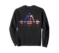 Haltérophilie Bodybuilder Gym Drapeau Américain Drip Sweatshirt