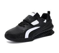 Haltérophilie, Chaussures De Dynamophilie, Mode Sport, Chaussures De Sport pour Soulever des Charges Lourdes, Soulevé De Terre, Baskets D'Entraînement Respirantes,Noir,45 EU