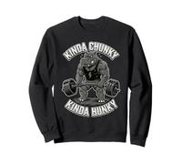Haltérophilie d'hippopotame Un Peu Gros, Un Peu Costaud et drôle Sweatshirt