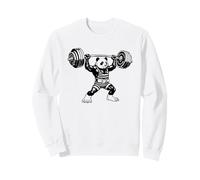 Haltérophilie et Bodybuilding Panda Bear Vintage Design Sweatshirt