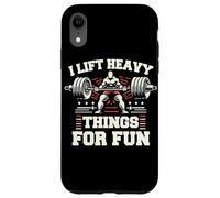 Haltérophilie I Lift Heavy Things for Fun Gym Haltérophile Coque pour iPhone XR