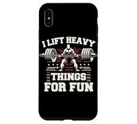 Haltérophilie I Lift Heavy Things for Fun Gym Haltérophile Coque pour iPhone XS Max