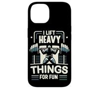 Haltérophilie I Lift Heavy Things for Fun Haltérophile Gym Coque pour iPhone 14